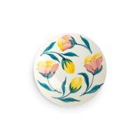 Flowers Tallrik Tulips 20 cm Vit