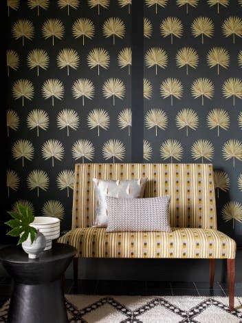 Jane Churchill - Fortunei Black/Gold
