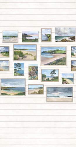 Osborne & Little - Seascape Lamorran Seascape Ivory.