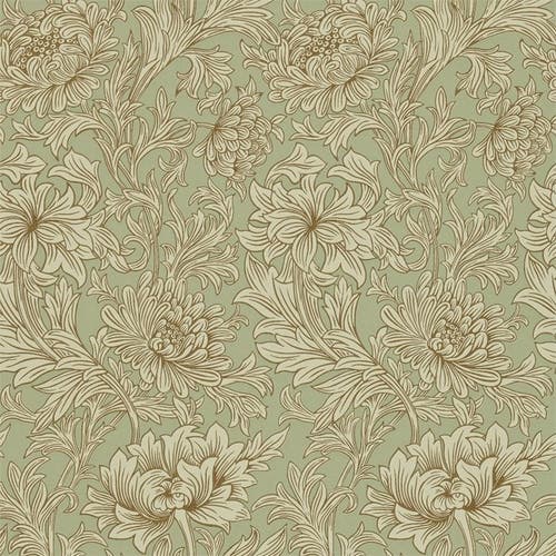 Morris & Co - Chrysanthemum Toile Eggsh Morris 160th Anniversary