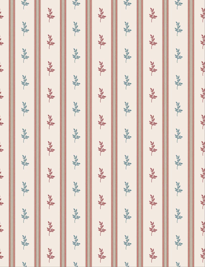 Nina Campbell - Anduze Red Teal