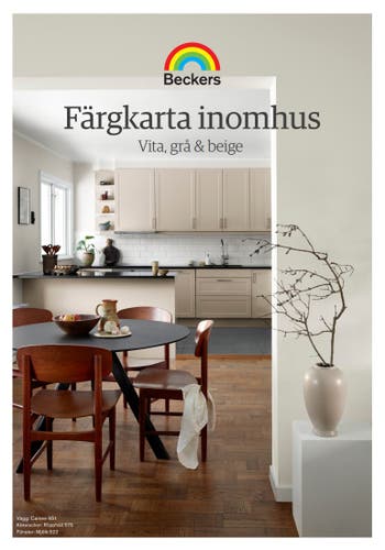 Färgkarta Vita, grå, beige kulörer