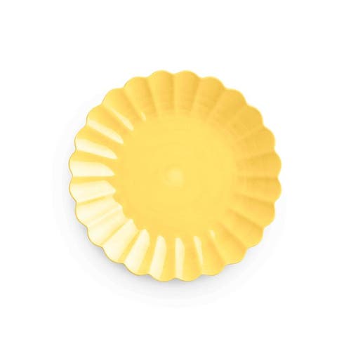 Oyster Tallrik 28 cm Gul