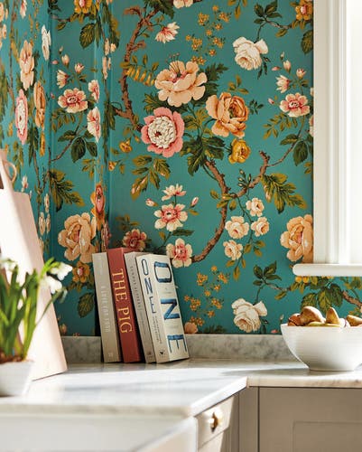 Sanderson - Hykenham High Sea/Ginger Sanderson One Sixty Wallp