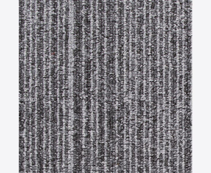 Compact Square Stripe Gra Golvabia Textilgolv