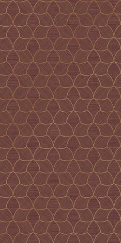 Casamance Tressana Pourpre/Cuivré