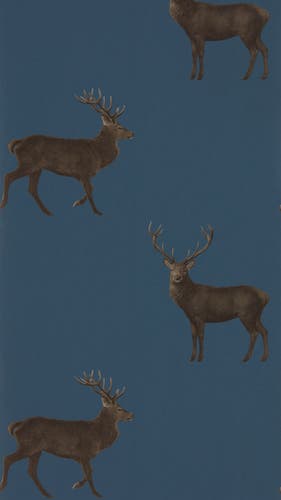 Sanderson - Evesham Deer Indigo Arboretum Wallpapers