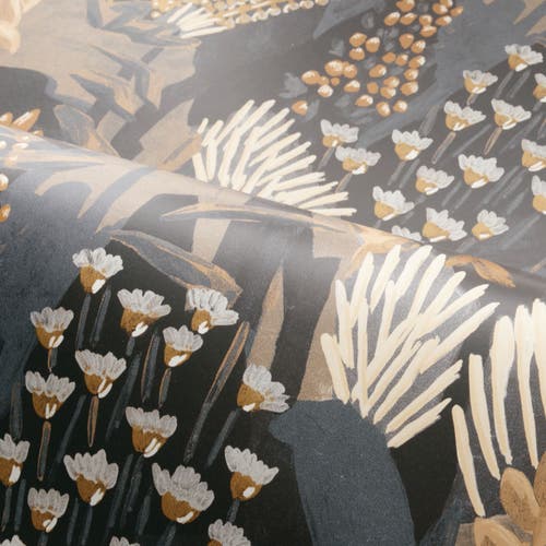Casamance - Erica Anthracite/Sable Jardin Félicia
