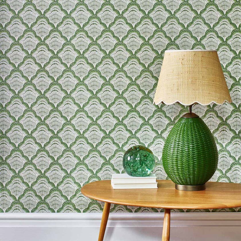 Carma - Calico Shell verde V&A Decorative Papers 2