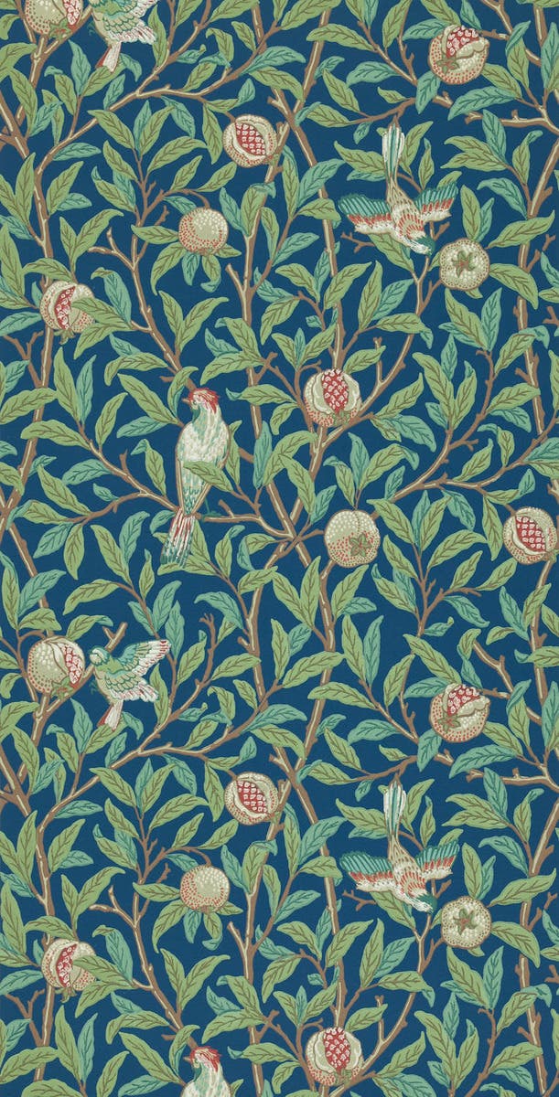 Bird & Pomegranate Blue/S Morris 160th Anniversary