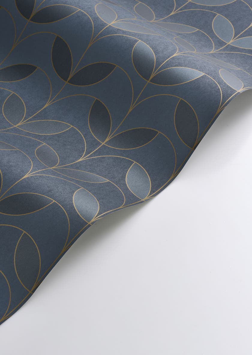 Casadeco - Mistinguett Bleu Petrole Annees Folles