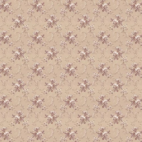 Lim & Handtryck - Hovdala blomma - Beige/Champagne x112-91
