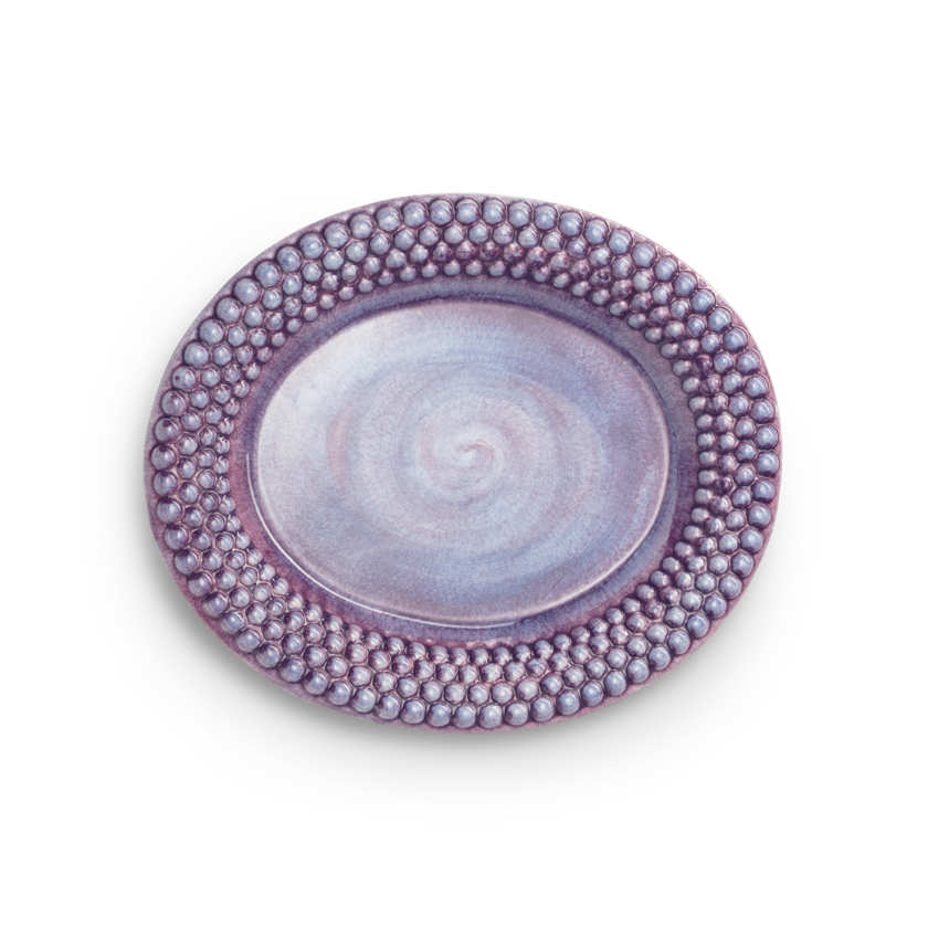 Bubbles Ovalt Fat 35 cm Lila