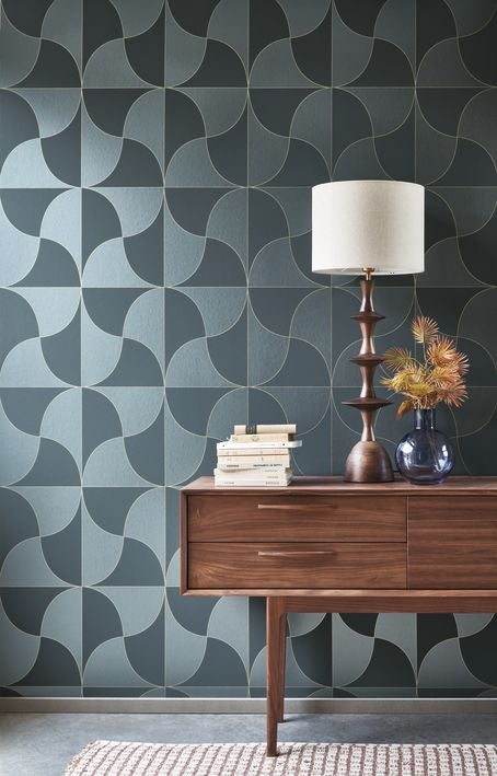 Casadeco - Virevolte Bleu Marine Alchimie Cad