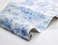 Countryside Morning - Blue & White