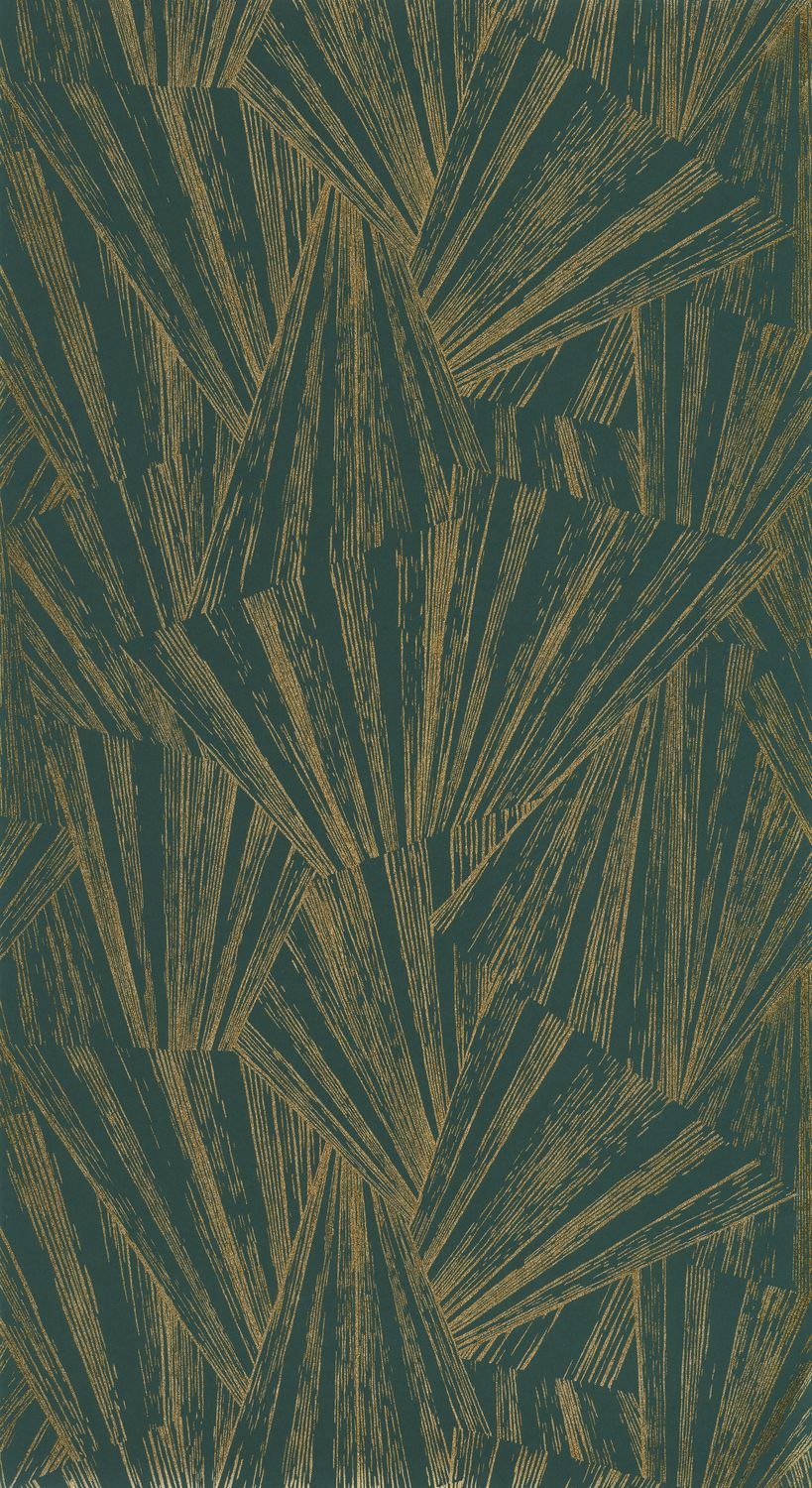 Casadeco - 1930 Eclat Foil Vert/Or 1930