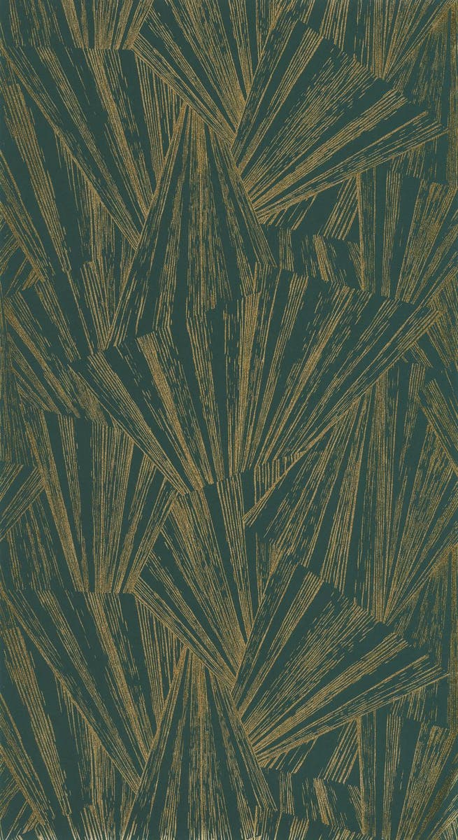 Casadeco - 1930 Eclat Foil Vert/Or 1930