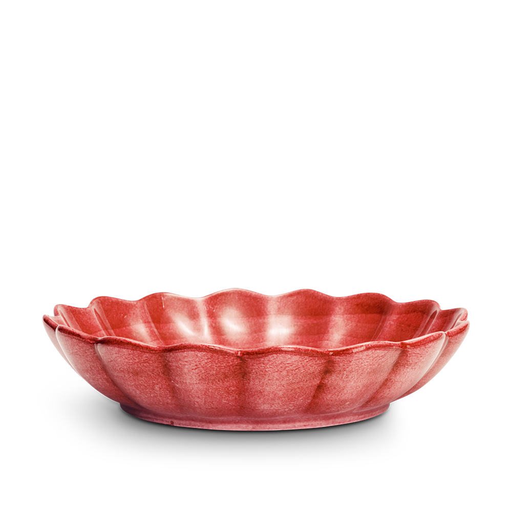 Oyster Skål 31cm Röd