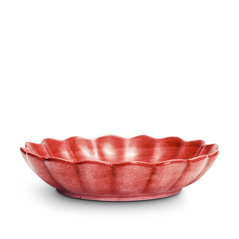 Oyster Skål 31cm Röd
