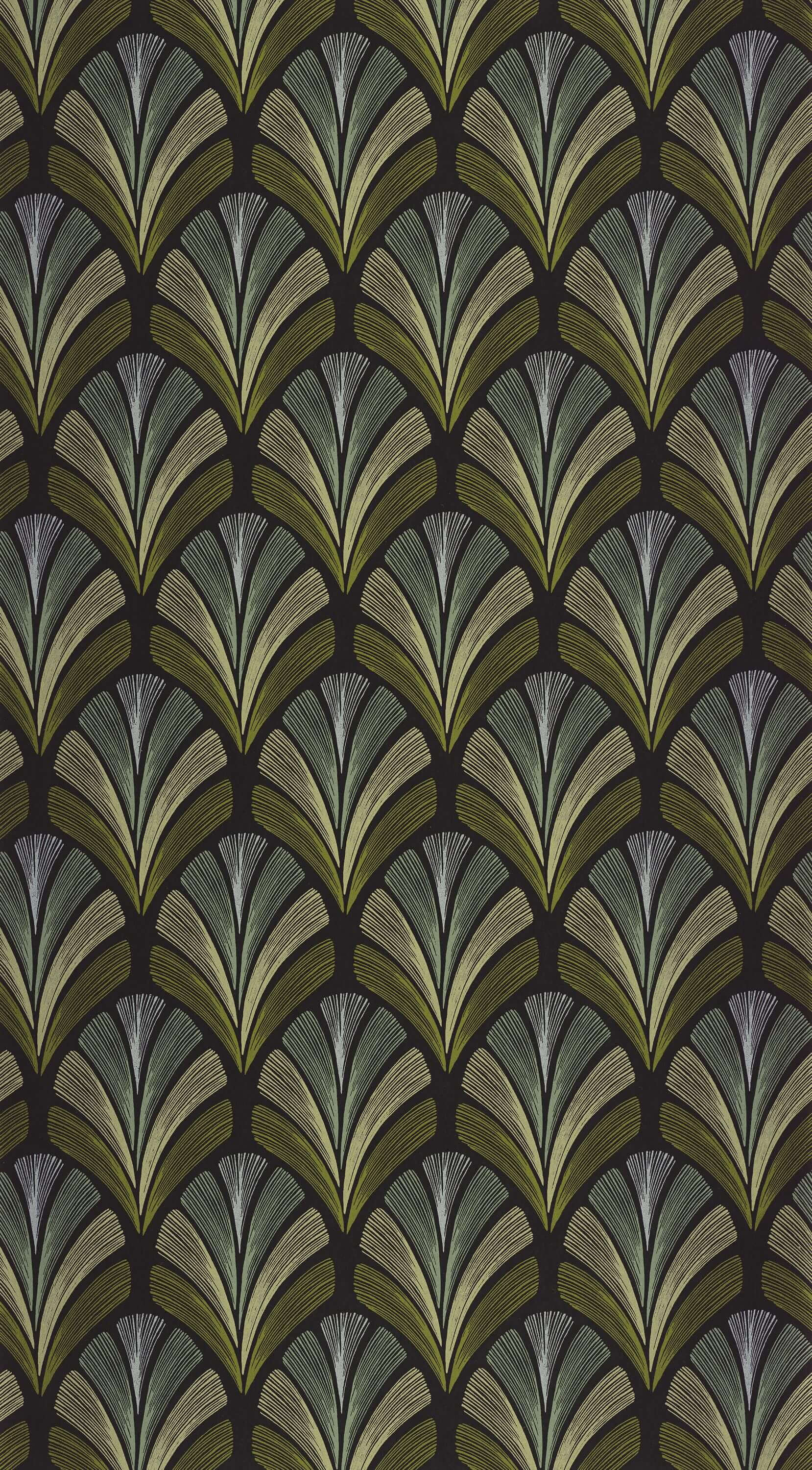 Casadeco - Folies St James Vert Oliv Annees Folles