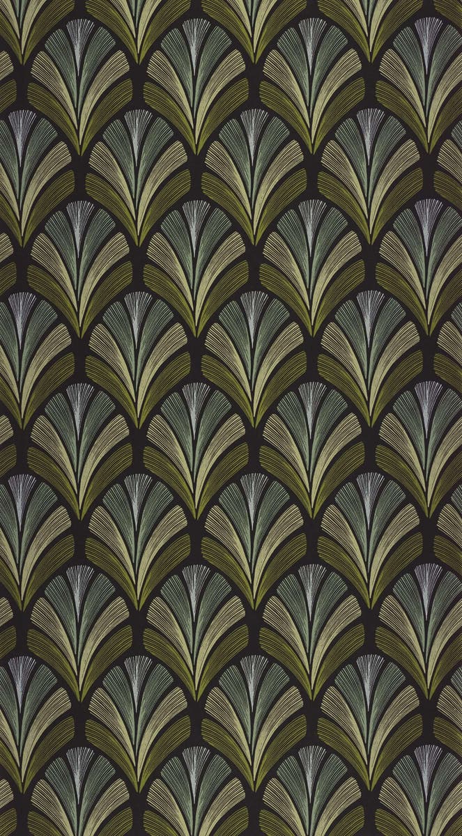 Casadeco - Folies St James Vert Oliv Annees Folles