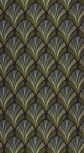 Casadeco - Folies St James Vert Oliv Annees Folles