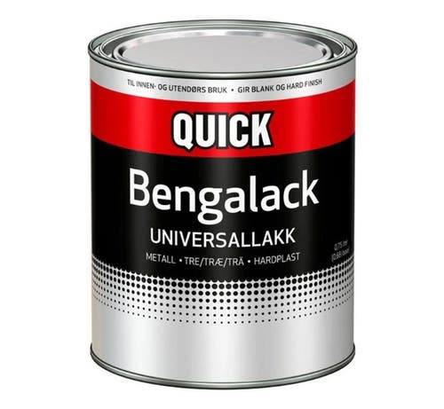 Bengalack Universallack Quick Blank 0,68 L Svart
