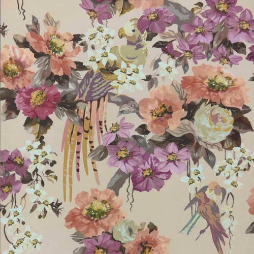 Carma - Floral Serenade apricot V&A Decorative Papers 2