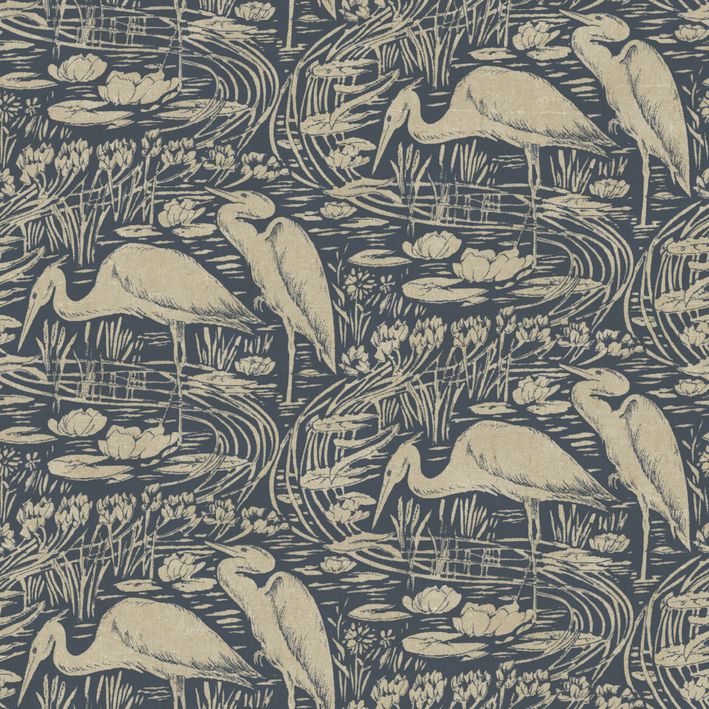 Casadeco - Euphrate Encre / Naturel Babylone Cad