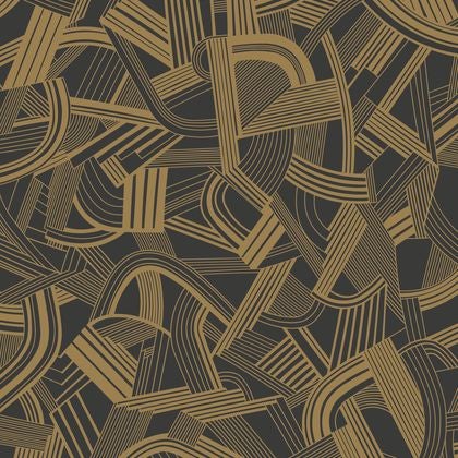 Casadeco - Music Hall Noir Dore Twenties