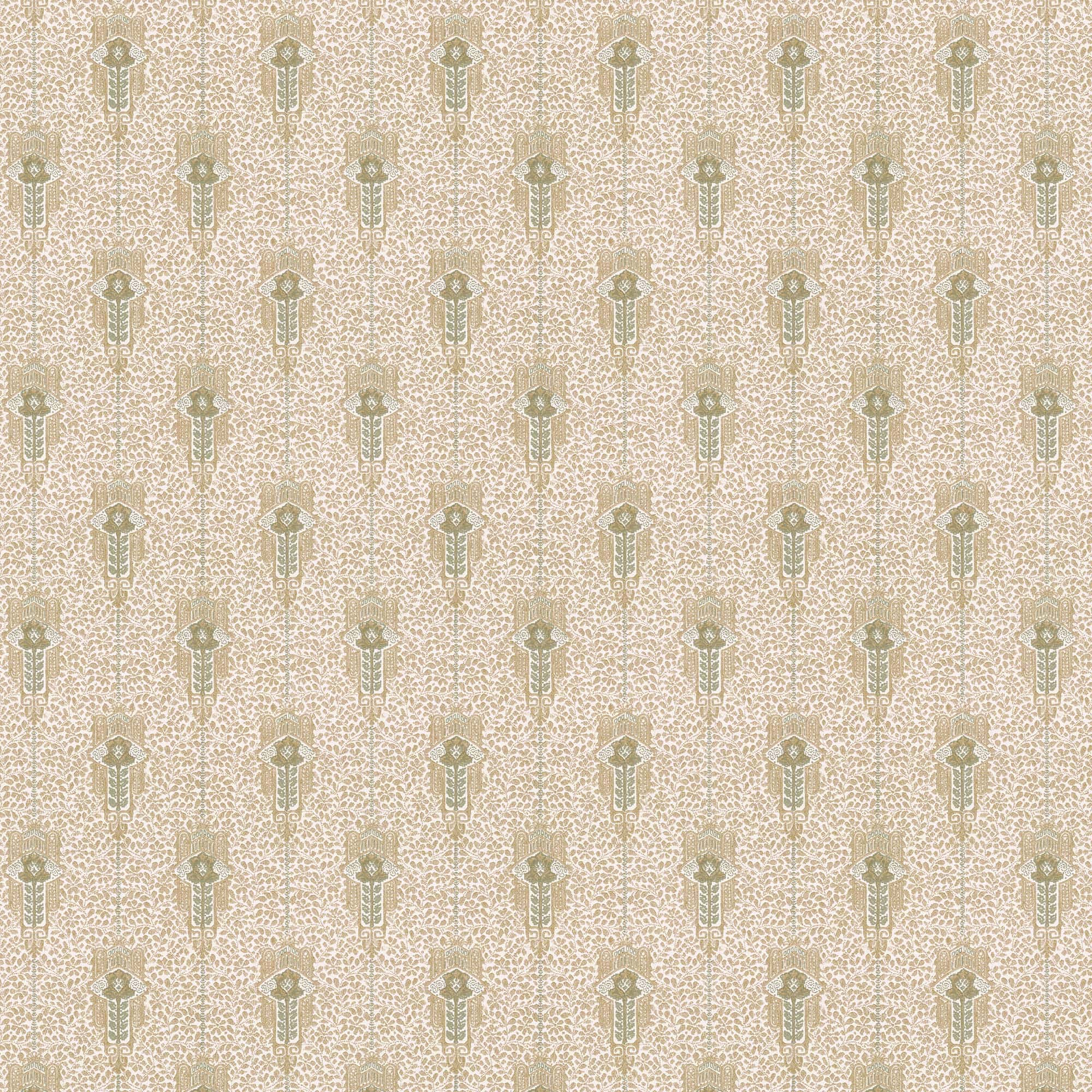 Lim & Handtryck - Wien - Grön/Guld x128-54