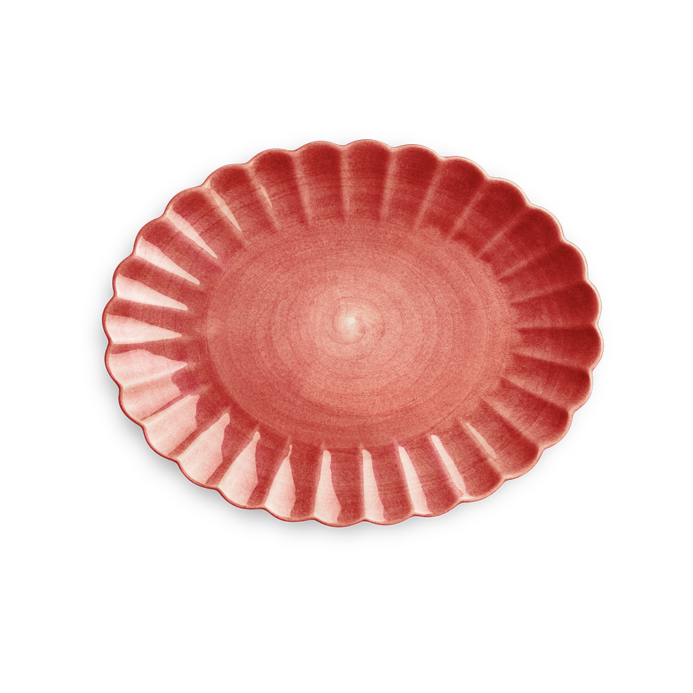 Oyster Fat 35 x 30 cm Röd