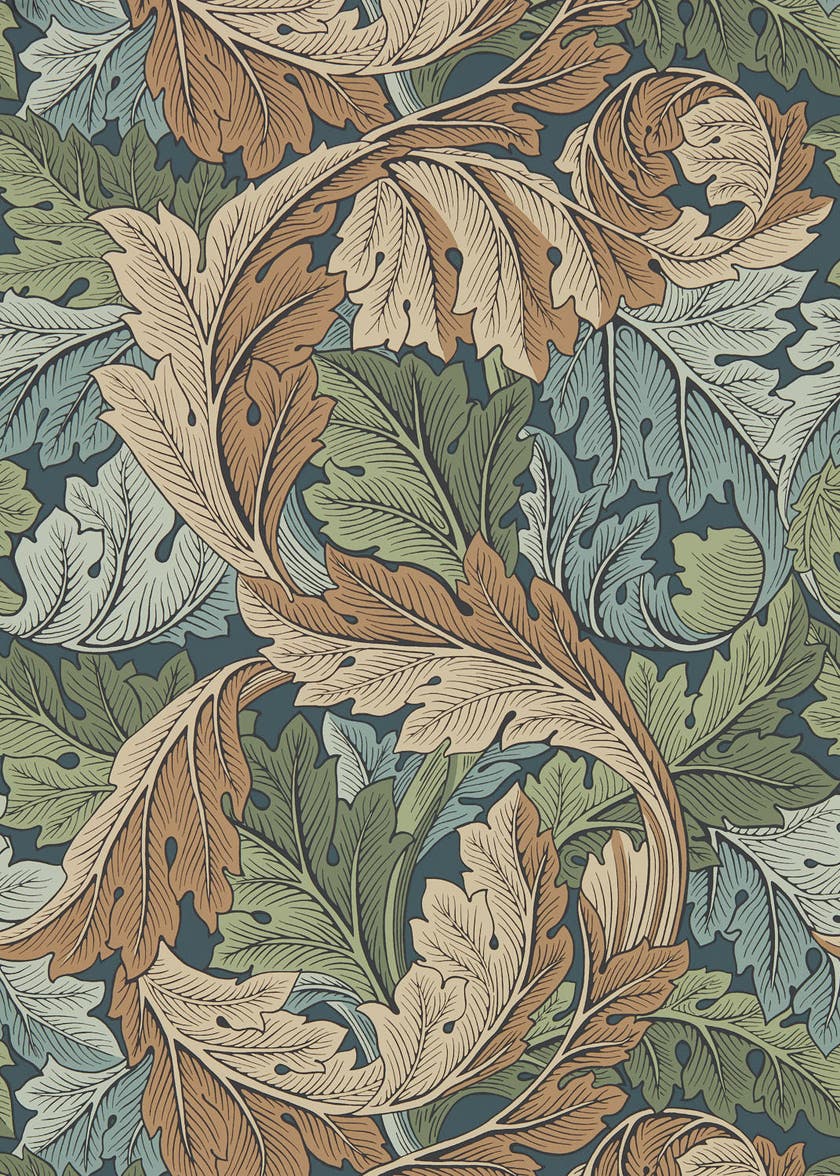 Morris & Co - Acanthus Slate Blue/Thyme Archive IV The Collector