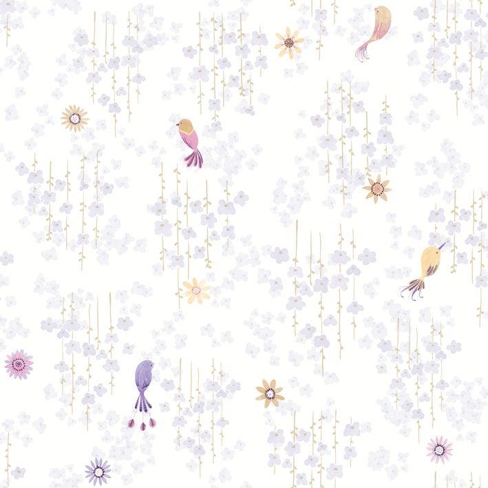 Casadeco - Tropical Birds Parme Once Upon A Time 2