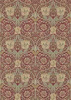 Honeysuckle & Tulip Red/G Morris and Friends Wallpa