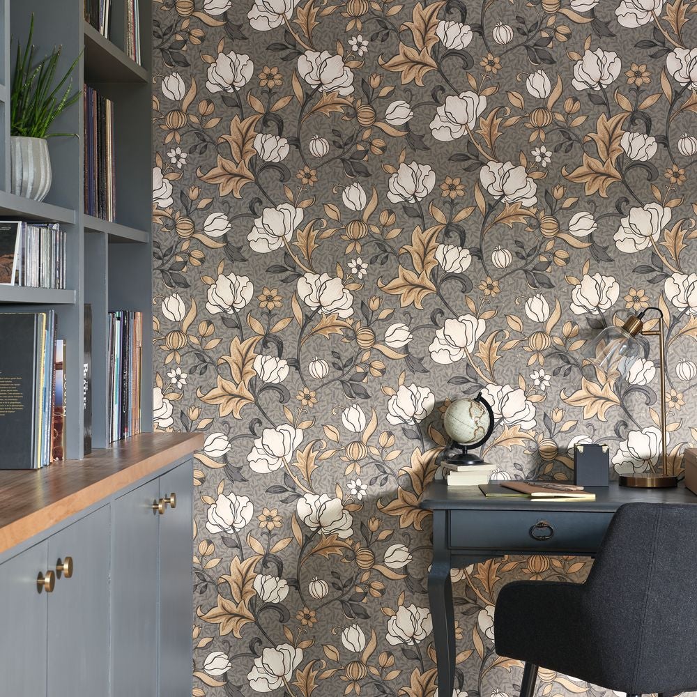 Casadeco - Isabella Taupe Fonce Arts & Crafts