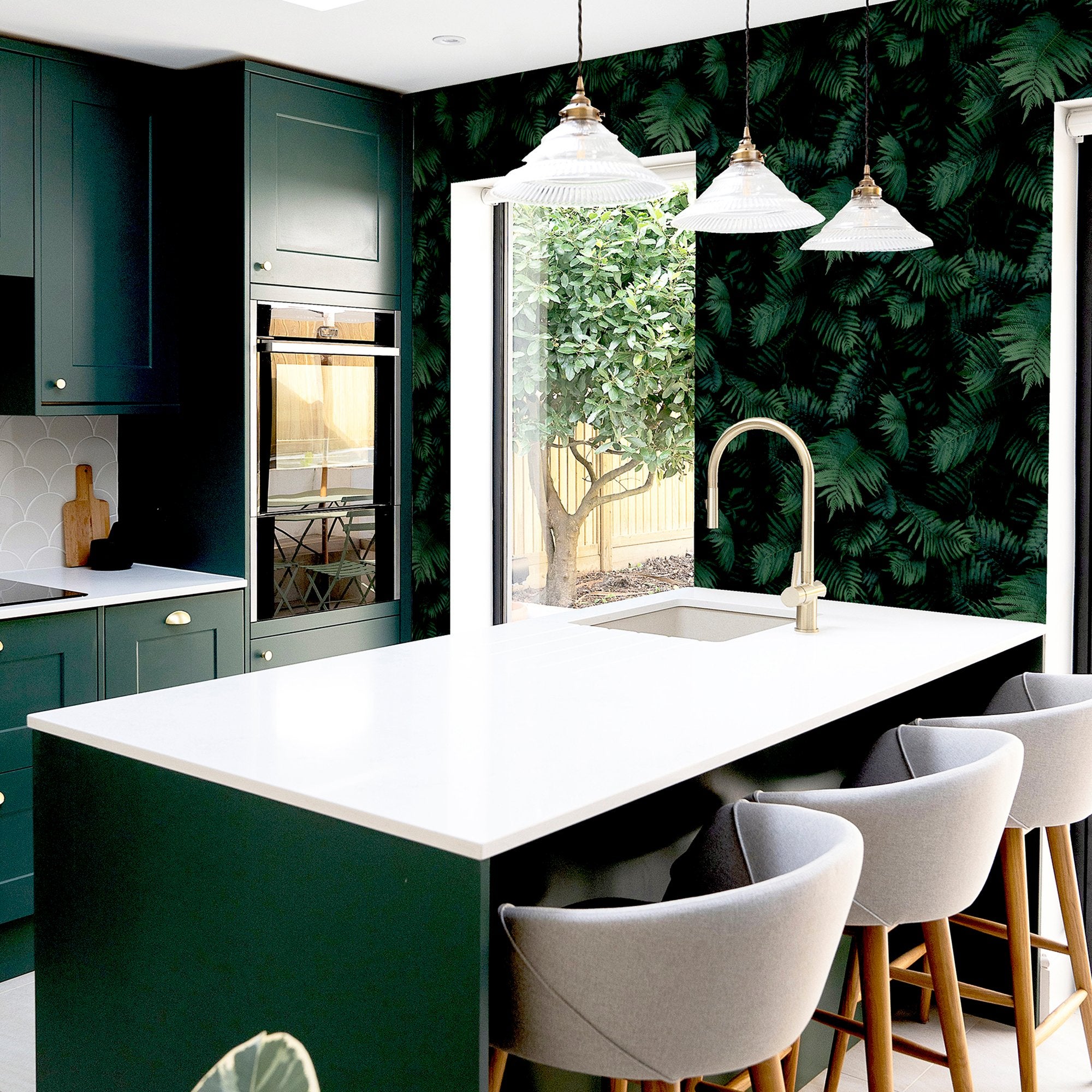 Fern Wall Green