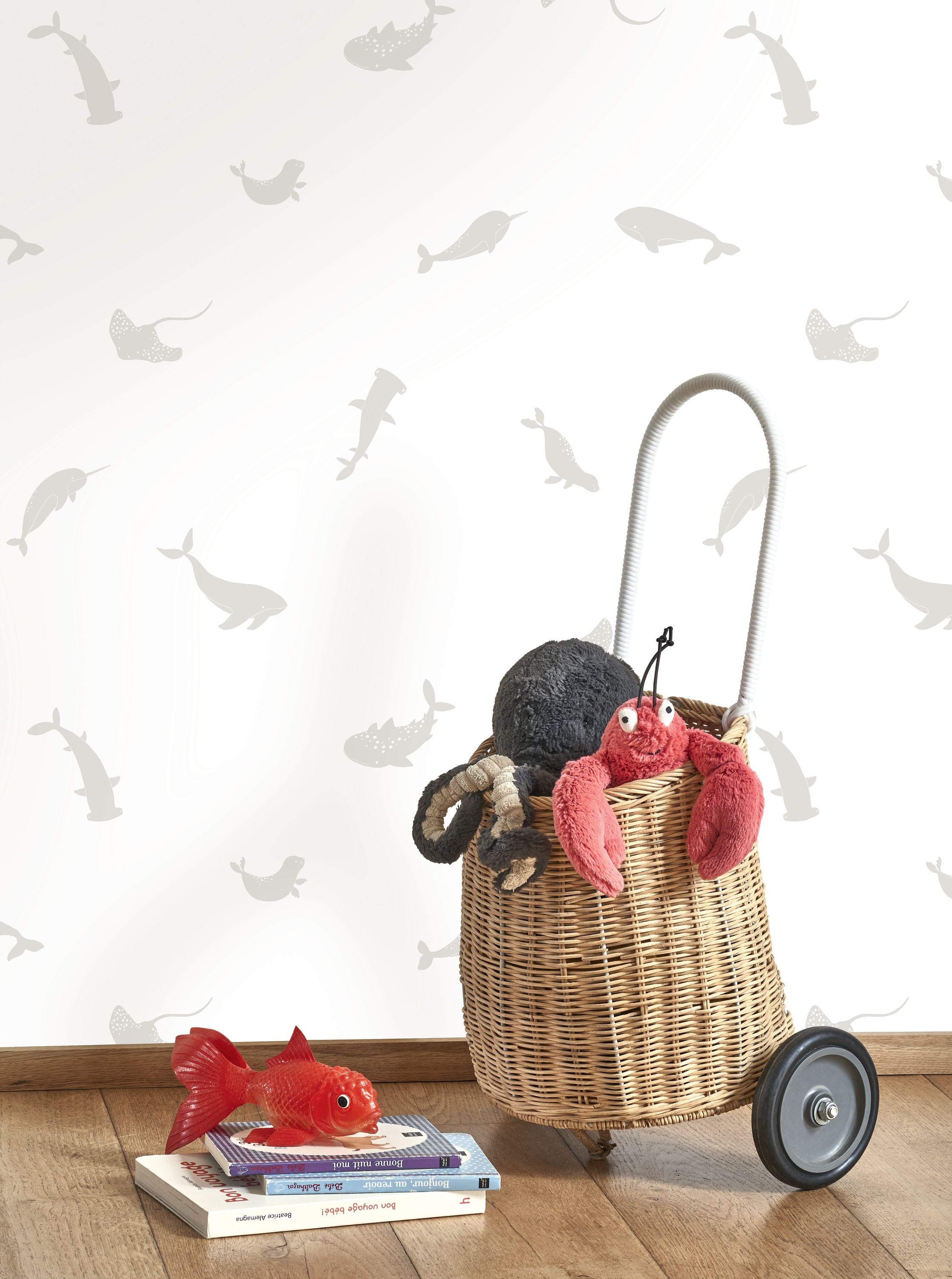 Casadeco - Poetic Sea Gris Baleine Once Upon A Time 2