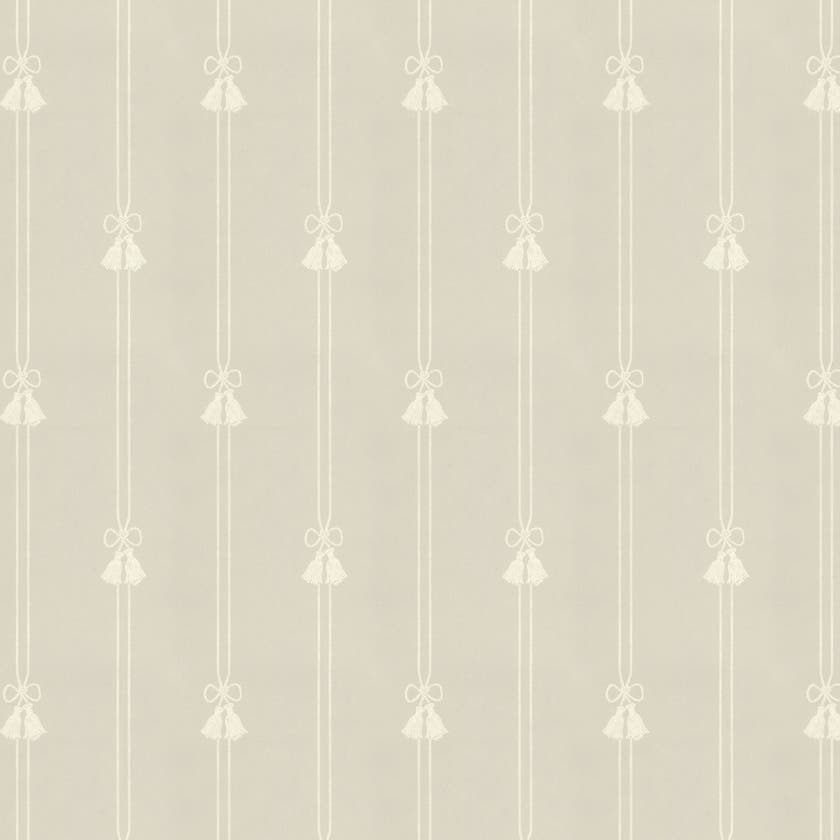 Lim & Handtryck - Snoddar&Tofsar - Grågrön/Vit K37-17