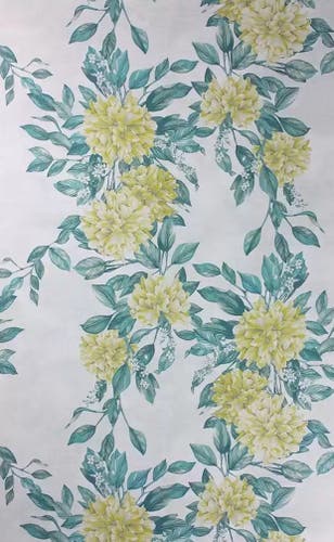 Osborne & Little - Rhodora Lemon Green