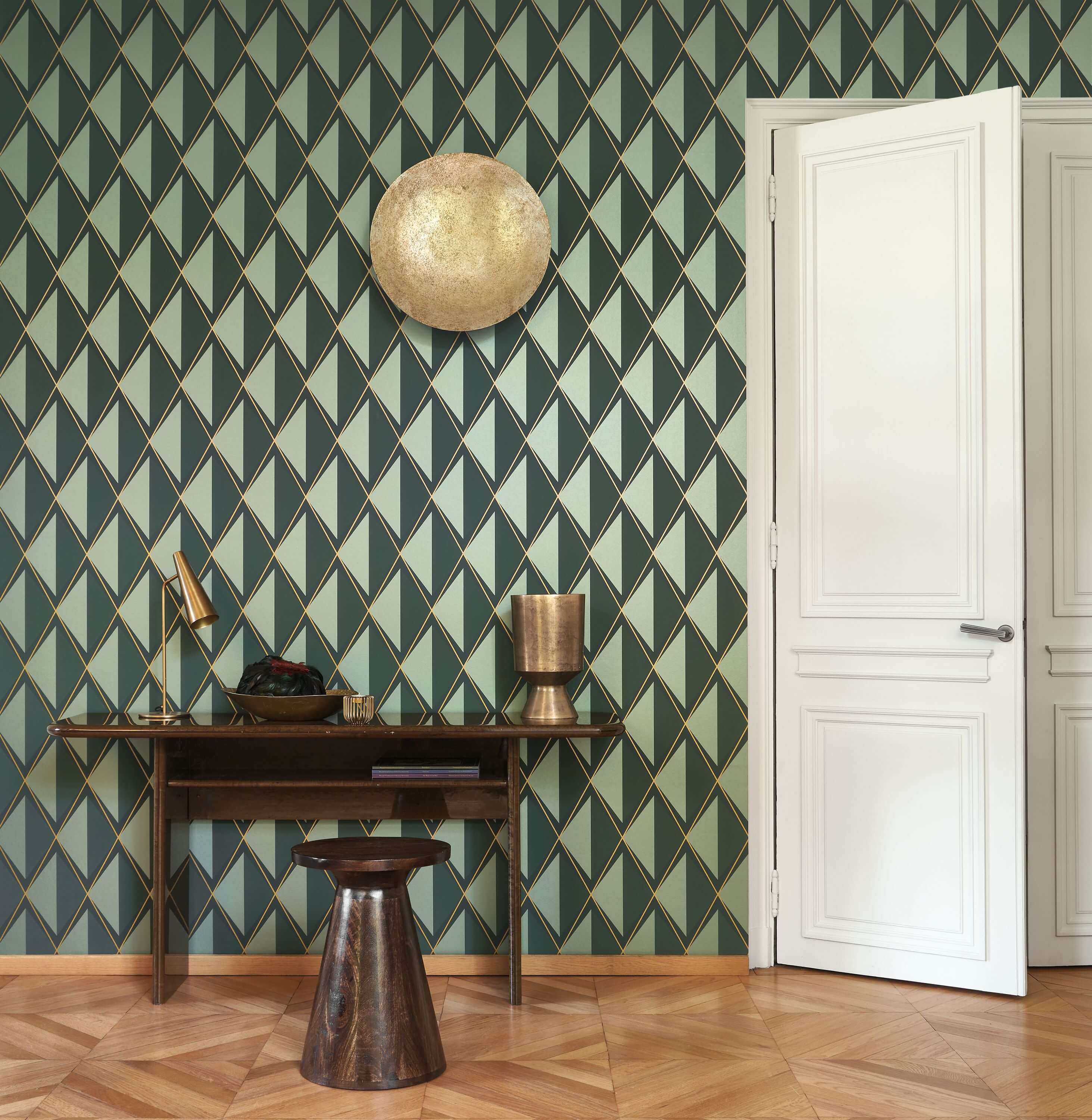 Casadeco - Chaplin Vert Taiga Annees Folles