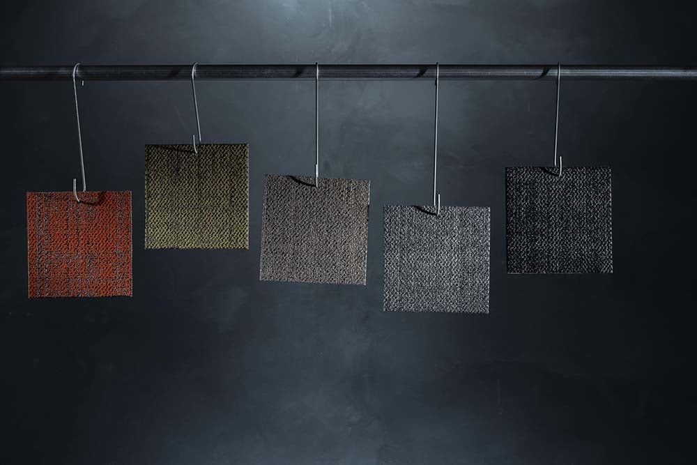 Grid Square Anthracite Golvabia Textilgolv