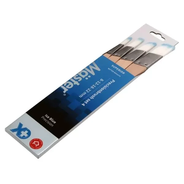 Streckpenselset, Ice blue 4-pack