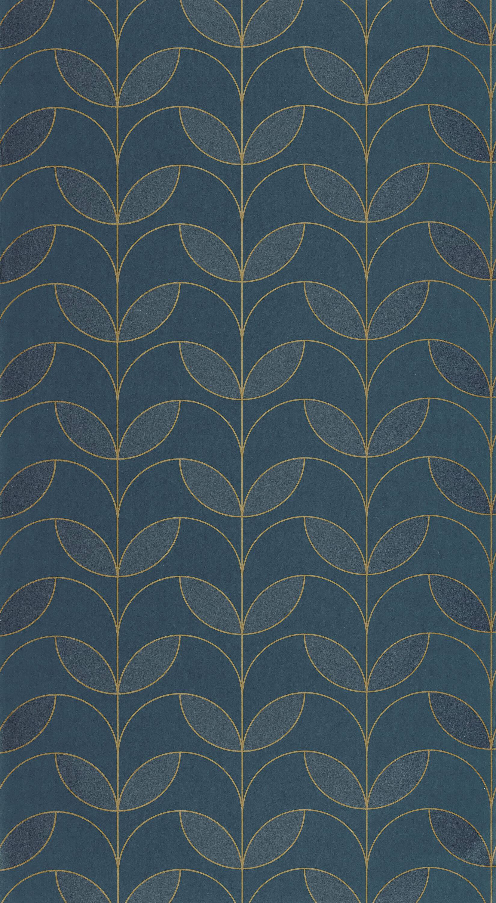 Casadeco - Mistinguett Bleu Petrole Annees Folles