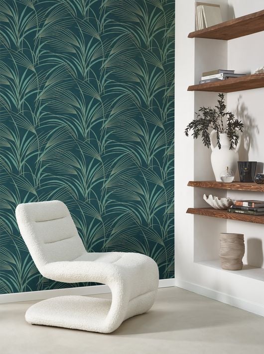 Casadeco - Samarra Bleu Paon Babylone Cad