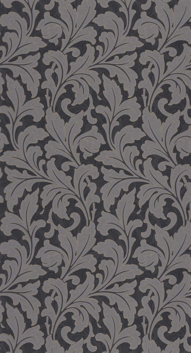 Casadeco - Acanthe Noir Arts & Crafts