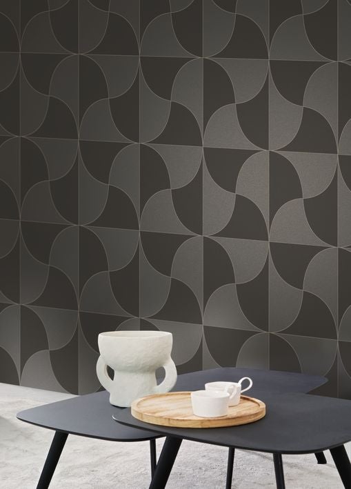 Casadeco - Virevolte Noir Reglisse Alchimie Cad