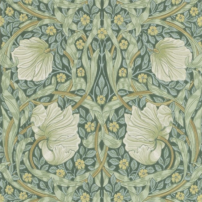 Morris & Co - Pimpernel Privet/Slate The Craftsman Wallpapers