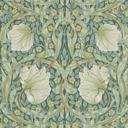 Morris & Co - Pimpernel Privet/Slate The Craftsman Wallpapers