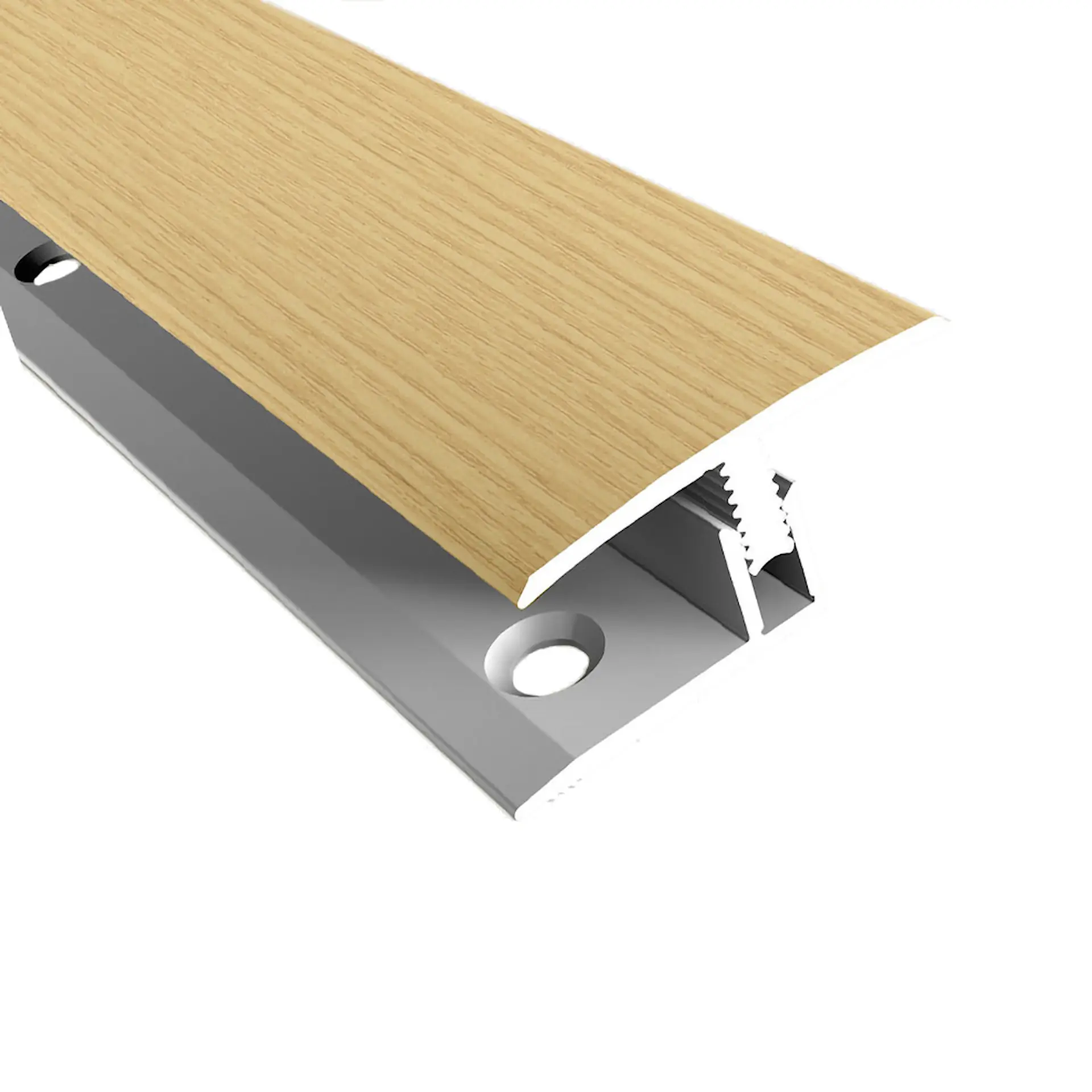 Övergångslist - Single-Click Alu - Ek 200cm